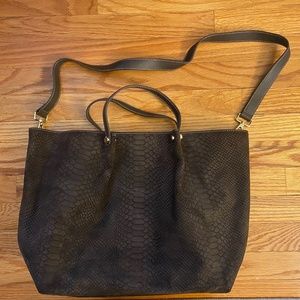 J. McLaughlin Women’s Dark Brown Suede Kate Handbag